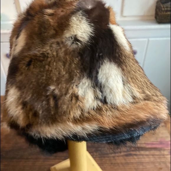 Patchwork Rabbit Fur Winter Cap - Picture 4 of 5